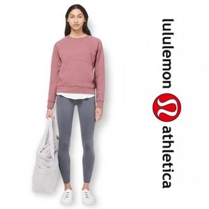 Lululemon Catch A Moment Crew Heathered So Merlot